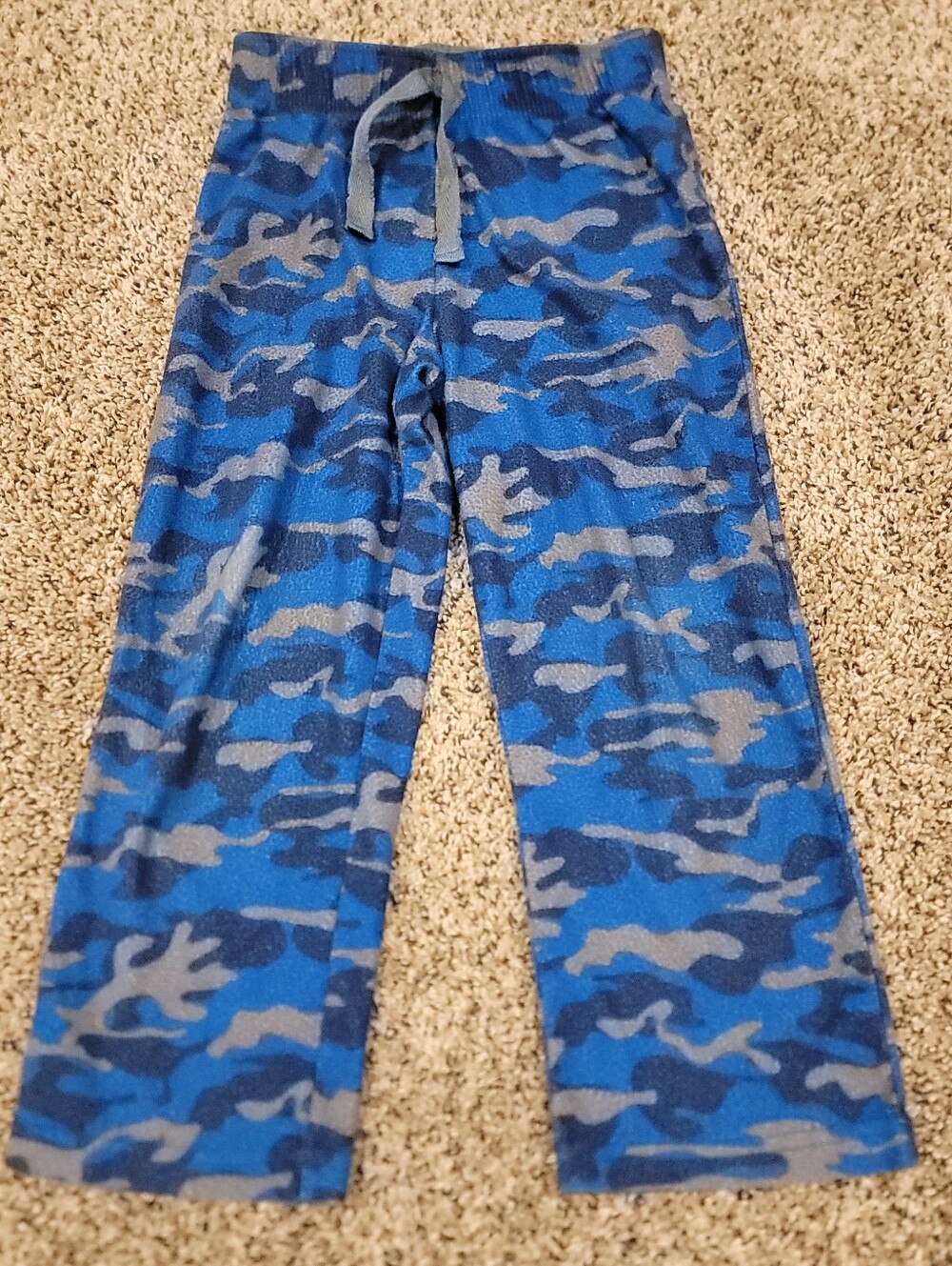 Arizona Pull On Fleece Sweatpants Toddler Boys XXS 4/5 Blue Gray Elastic Pajamas